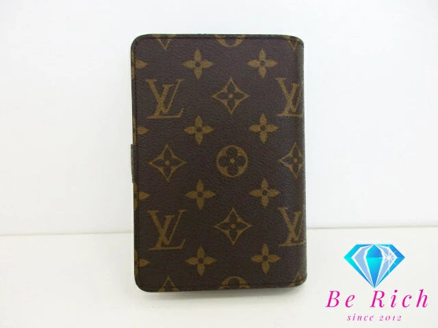 ルイ ヴィトン LOUIS VUITTON モノグラム ポルト パピエ ジップ M61207 LV ロゴ 二つ折り財布 中財布 ミディアム ウォレット 【中古】【送料無料】 bs3842