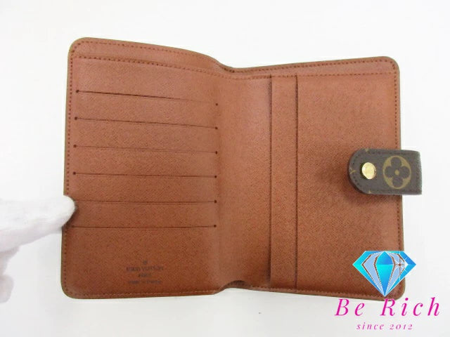 ルイ ヴィトン LOUIS VUITTON モノグラム ポルト パピエ ジップ M61207 LV ロゴ 二つ折り財布 中財布 ミディアム ウォレット 【中古】【送料無料】 bs3842