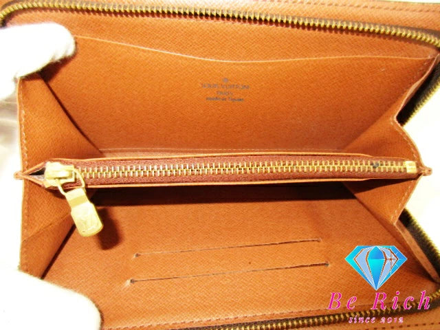 ルイ ヴィトン LOUIS VUITTON ラウンド ファスナー 長財布 モノグラム ポルト モネ ジップ M61727 LV ロゴ 二つ折り財布 ロング ウォレット 【中古】【送料無料】 bs3843