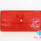 ルイ ヴィトン LOUIS VUITTON 長財布 モノグラム ヴェルニ  ポルト フォイユ サラ M93634 オレンジ サンセット パテント レザー 二つ折り 【中古】【送料無料】 bs3845