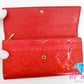 ルイ ヴィトン LOUIS VUITTON 長財布 モノグラム ヴェルニ  ポルト フォイユ サラ M93634 オレンジ サンセット パテント レザー 二つ折り 【中古】【送料無料】 bs3845