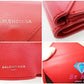 バレンシアガ BALENCIAGA ペーパー ミニ ウォレット 391446 赤 レッド カーフ レザー 三つ折り 財布 コンパクト ウォレット 【中古】【送料無料】 bs3846