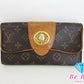 ルイ ヴィトン LOUIS VUITTON 二つ折り財布 長財布 モノグラム ポルトフォイユ ボエシ M63220 茶 ブラウン PVC レザー LV ロゴ ロング ウォレット 【中古】【送料無料】 bs3857