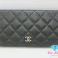 美品 シャネル CHANEL マトラッセ 二つ折り財布 長財布 A31509 タイムレス クラシック ブラック 黒 ラムスキン レザー ココマーク CC ロゴ ロング ウォレット 【中古】【送料無料】  bs3896