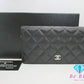 美品 シャネル CHANEL マトラッセ 二つ折り財布 長財布 A31509 タイムレス クラシック ブラック 黒 ラムスキン レザー ココマーク CC ロゴ ロング ウォレット 【中古】【送料無料】  bs3896