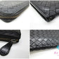 ボッテガヴェネタ BOTTEGA VENETA  L字 ファスナー 長財布 114076 イントレチャート レザー ブラック 黒 ロング ウォレット  【中古】【送料無料】bs3904