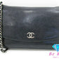 シャネル CHANEL セブルガ チェーン ウォレット A46316 キャビアスキン レザー 黒 ブラック ココマーク CC ロゴ 二つ折り財布 長財布 ショルダーバッグ クラッチバッグ ポシェット  【中古】【送料無料】 bs3906