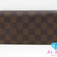 ルイ ヴィトン LOUIS VUITTON メンズ 二つ折り財布 長財布 ダミエ ポルト フォイユ ブラザ N60017 エベヌ ブラウン 茶 LV ロゴ ロング ウォレット  【中古】【送料無料】 bs3914