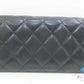 シャネル CHANEL 二つ折り財布 長財布 A80212 シンプリー CC マトラッセ 黒 ブラック レザー ロゴ ロング ウォレット Simply   【中古】【送料無料】  bs3917