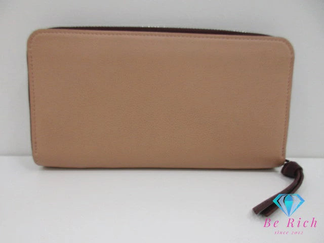 美品 ルイ ヴィトン LOUIS VUITTON ラウンド ファスナー 長財布 ロックミー ジッピー ウォレット M67540 ローズ ソワ クオーツ ピンク ベージュ レザー LV ロゴ 二つ折り財布 ロング バイカラー 【中古】【送料無料】 bs3919