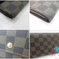 ルイ ヴィトン LOUIS VUITTON 三つ折り 長財布 ダミエ ポルト トレゾール インターナショナル N61215 エベヌ ロゴ 二つ折り財布 ロング ウォレット  【中古】【送料無料】 bs3922