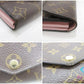 ルイ ヴィトン LOUIS VUITTON 二つ折り財布 長財布 モノグラム ポルトフォイユ サラ M62235 ブラウン 茶 ピンク ローズバレリーヌ LV ロゴ ロング ウォレット 【中古】【送料無料】 bs3924
