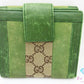 グッチ GUCCI Wホック 二つ折り 財布 120927 GG ベージュ 緑 グリーン キャンバス スエード レザー ロゴ コンパクト ウォレット 【中古】【送料無料】bs3935