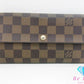 ルイ ヴィトン LOUIS VUITTON 長財布 ダミエ ポルト フォイユ サラ N61734 LV ロゴ 二つ折り財布 ロング ウォレット 【中古】【送料無料】 bs3946