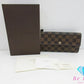 ルイ ヴィトン LOUIS VUITTON 長財布 ダミエ ポルト フォイユ サラ N61734 LV ロゴ 二つ折り財布 ロング ウォレット 【中古】【送料無料】 bs3946