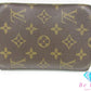 ルイ ヴィトン LOUIS VUITTON モノグラム ポルト パピエ ジップ M61207 LV ロゴ 二つ折り財布 中財布 ミディアム ウォレット 【中古】【送料無料】 bs3951