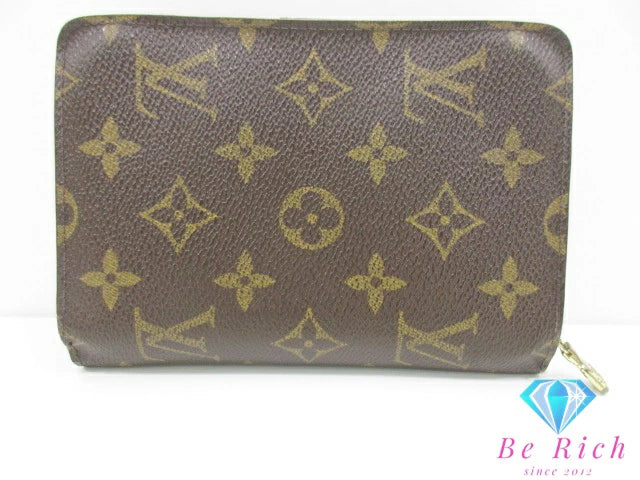 ルイ ヴィトン LOUIS VUITTON モノグラム ポルト パピエ ジップ M61207 LV ロゴ 二つ折り財布 中財布 ミディアム ウォレット 【中古】【送料無料】 bs3951