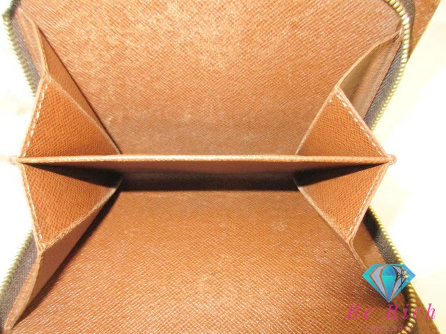 ルイ ヴィトン LOUIS VUITTON モノグラム ポルト パピエ ジップ M61207 LV ロゴ 二つ折り財布 中財布 ミディアム ウォレット 【中古】【送料無料】 bs3951