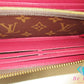 ルイ ヴィトン LOUIS VUITTON モノグラム ポルト フォイユ クレマンス M60742 フューシャ LV ロゴ ラウンド ファスナー 長財布 二つ折り ロング ウォレット【中古】【送料無料】 bs3955