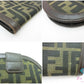 フェンディ FENDI 二つ折り財布 中財布 2804 012233 ブラウン 茶 ブラック 黒 キャンバス レザー ズッカ ロゴ ミディアム コンパクト ウォレット 【中古】【送料無料】 bs3964