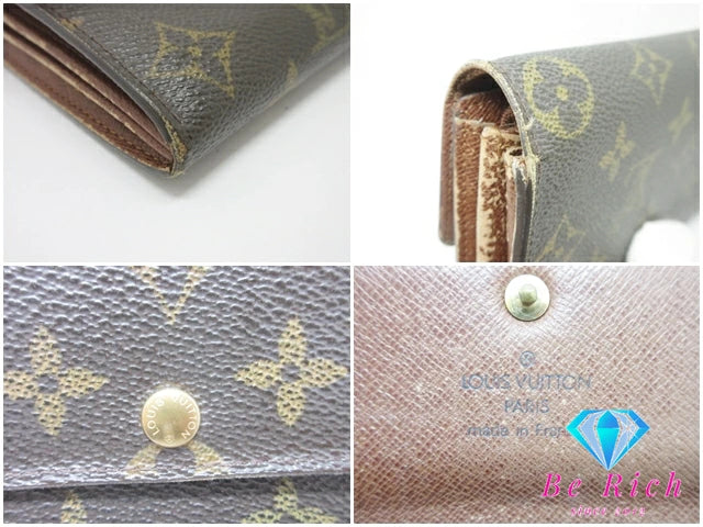 ルイ ヴィトン LOUIS VUITTON モノグラム ポシェット ポルト モネ クレディ M61726 LV ロゴ 旧サラ 長財布 二つ折り財布 ロング ウォレット 【中古】【送料無料】 bs3968