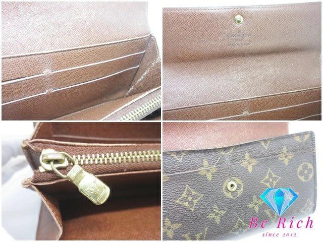 ルイ ヴィトン LOUIS VUITTON モノグラム ポシェット ポルト モネ クレディ M61726 LV ロゴ 旧サラ 長財布 二つ折り財布 ロング ウォレット 【中古】【送料無料】 bs3968
