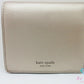 ケイトスペード kate spade 二つ折り 財布 WLRU5595 メタリック ベージュ レザー コンパクト ウォレット  【中古】【送料無料】 bs3970