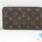 ルイ ヴィトン ジッピー ウォレット M60017 モノグラム 茶 ブラウン PVC レザー ラウンド ファスナー 長財布 LOUIS VUITTON 【中古】【送料無料】 bs3973