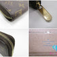 ルイ ヴィトン ジッピー ウォレット M60017 モノグラム 茶 ブラウン PVC レザー ラウンド ファスナー 長財布 LOUIS VUITTON 【中古】【送料無料】 bs3973