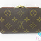 ルイ ヴィトン LOUIS VUITTON がま口 二つ折り財布 M61663 モノグラム ポルト モネ ビエ ヴィエノワ 茶 ブラウン LV ロゴ 中財布 ミディアム コンパクト ウォレット 【中古】【送料無料】 bs3992