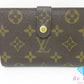 ルイ ヴィトン LOUIS VUITTON がま口 二つ折り財布 M61663 モノグラム ポルト モネ ビエ ヴィエノワ 茶 ブラウン LV ロゴ 中財布 ミディアム コンパクト ウォレット 【中古】【送料無料】 bs3992