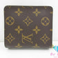 美品 ルイ ヴィトン LOUIS VUITTON 二つ折り財布 コンパクト ジップ M61667 モノグラム 茶 ブラウン PVC レザー LV ロゴ ウォレット ラウンドファスナー ほぼ 未使用品 【中古】【送料無料】bs4000