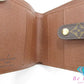 美品 ルイ ヴィトン LOUIS VUITTON 二つ折り財布 コンパクト ジップ M61667 モノグラム 茶 ブラウン PVC レザー LV ロゴ ウォレット ラウンドファスナー ほぼ 未使用品 【中古】【送料無料】bs4000