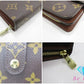美品 ルイ ヴィトン LOUIS VUITTON 二つ折り財布 コンパクト ジップ M61667 モノグラム 茶 ブラウン PVC レザー LV ロゴ ウォレット ラウンドファスナー ほぼ 未使用品 【中古】【送料無料】bs4000