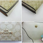コーチ COACH シグネチャー 三つ折り財布 91806 スモール ウォレット PVC レザー ベージュ アイボリー ロゴ ミニ コンパクト  【中古】【送料無料】 bs4002