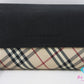 バーバリー BURBERRY 三つ折り財布 小銭入れ 黒 ブラック ノバ チェック キャンバス レザー ロゴ ミディアム コンパクト ウォレット 【中古】【送料無料】 bs4007