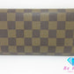 ルイ ヴィトン LOUIS VUITTON 三つ折り 長財布 ダミエ ポルト トレゾール インターナショナル N61215 エベヌ LV ロゴ 二つ折り財布 ロング ウォレット  【中古】【送料無料】 bs4008