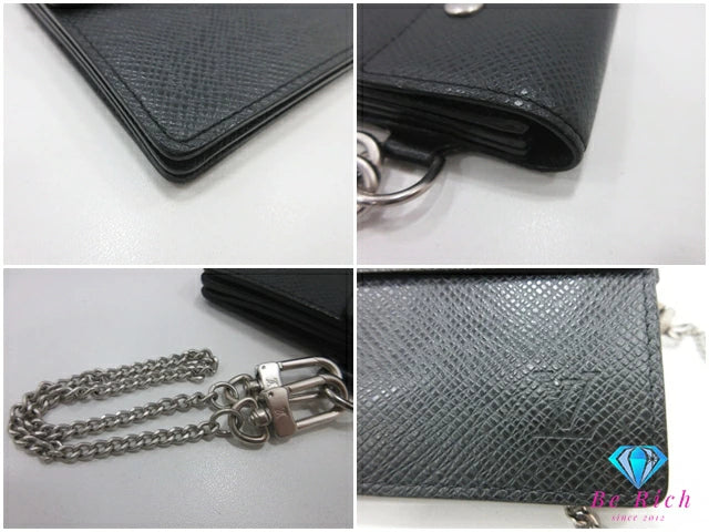 ルイ ヴィトン LOUIS VUITTON メンズ 長財布 タイガ ポルト フォイユ アコルディオン M30992 アルドワーズ ブラック 黒 レザー LV ロゴ 二つ折り財布 ロング ウォレット 【中古】【送料無料】 bs4012