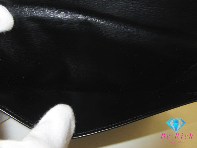 ルイ ヴィトン LOUIS VUITTON 長財布 長札入れ M63602 エピ ポルトエン ノワール 黒 ブラック LV ロゴ 二つ折り財布 ロング ウォレット 【中古】【送料無料】 bs4015