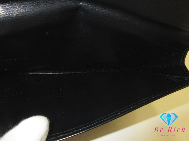 ルイ ヴィトン LOUIS VUITTON 長財布 長札入れ M63602 エピ ポルトエン ノワール 黒 ブラック LV ロゴ 二つ折り財布 ロング ウォレット 【中古】【送料無料】 bs4015