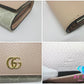 グッチ GUCCI ダブルG バイカラー 二つ折り 財布 598587 GGスプリーム GGマーモント ロゴ PVC レザー ベージュ ピンク コンパクト ミニ 【中古】【送料無料】 bs4041
