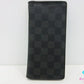 ルイ ヴィトン LOUIS VUITTON メンズ 長財布 ダミエ グラフィット ポルト フォイユ ブラザ N62665 LV ロゴ 二つ折り財布 ロング ウォレット 【中古】【送料無料】 bs4049