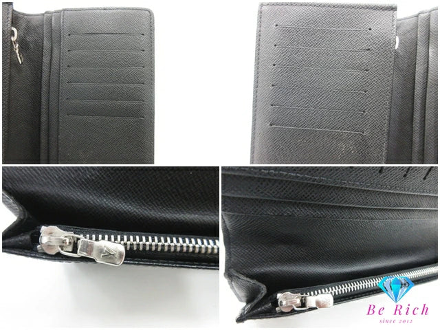 ルイ ヴィトン LOUIS VUITTON メンズ 長財布 ダミエ グラフィット ポルト フォイユ ブラザ N62665 LV ロゴ 二つ折り財布 ロング ウォレット 【中古】【送料無料】 bs4049
