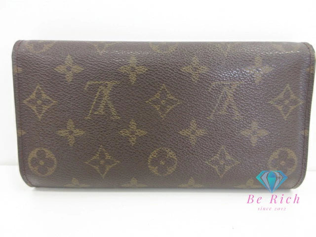 ルイ ヴィトン LOUIS VUITTON 三つ折り 長財布 モノグラム ポルト フォイユ インターナショナル M61217 LV ロゴ 二つ折り財布 ロング ウォレット 【中古】【送料無料】bs4054