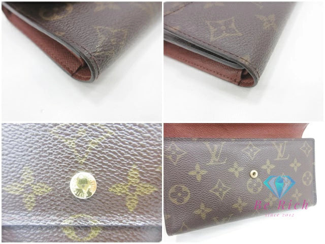 ルイ ヴィトン LOUIS VUITTON 三つ折り 長財布 モノグラム ポルト フォイユ インターナショナル M61217 LV ロゴ 二つ折り財布 ロング ウォレット 【中古】【送料無料】bs4054