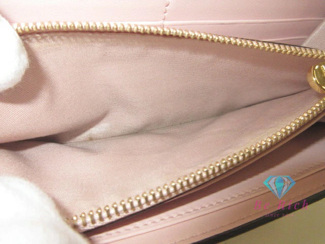 サルヴァトーレ フェラガモ Salvatore Ferragamo 二つ折り財布 長財布 22E0008 755690 ニュー ヴァラ ピンク系 マルチカラー レザー ロング ウォレット  【中古】【送料無料】bs4060