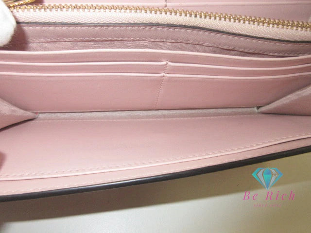 サルヴァトーレ フェラガモ Salvatore Ferragamo 二つ折り財布 長財布 22E0008 755690 ニュー ヴァラ ピンク系 マルチカラー レザー ロング ウォレット  【中古】【送料無料】bs4060