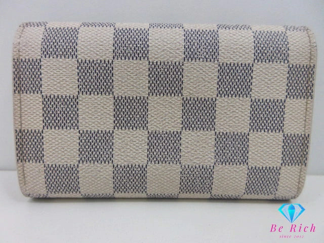 ルイ ヴィトン LOUIS VUITTON 二つ折り財布 ダミエ アズール ポルト モネ ビエ トレゾール N61744 L字ファスナー 小銭入れ ロゴ 中財布 ミディアム ウォレット 【中古】【送料無料】 bs4068