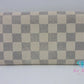 ルイ ヴィトン LOUIS VUITTON N61735 ダミエ アズール ポルト フォイユ サラ 白 LV ロゴ 二つ折り財布 長財布 ロング ウォレット 【中古】【送料無料】bs4070