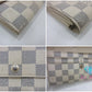 ルイ ヴィトン LOUIS VUITTON N61735 ダミエ アズール ポルト フォイユ サラ 白 LV ロゴ 二つ折り財布 長財布 ロング ウォレット 【中古】【送料無料】bs4070